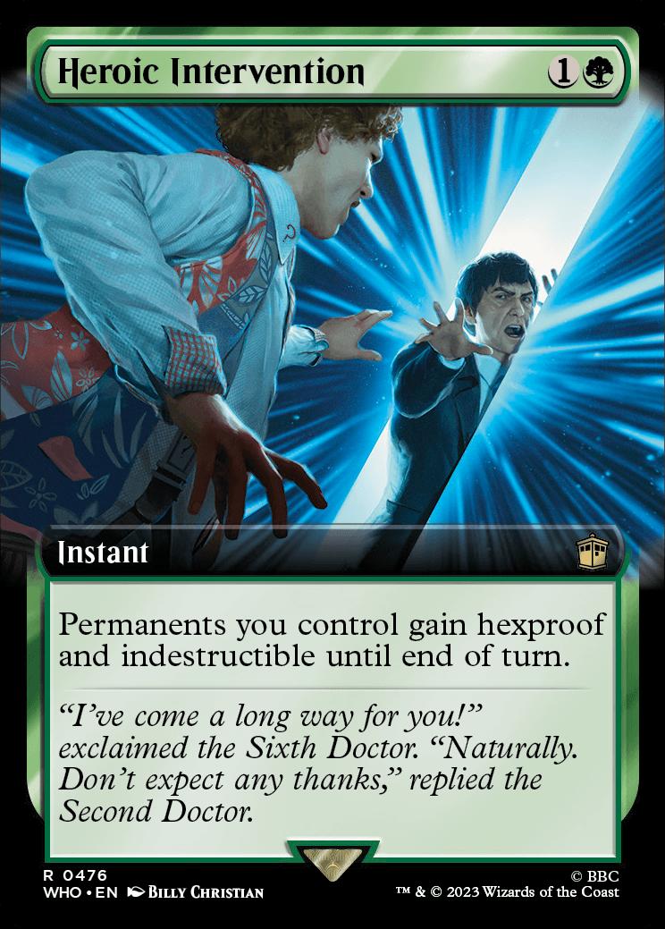 Heroic Intervention | Universes Beyond: Doctor Who Variants Foil