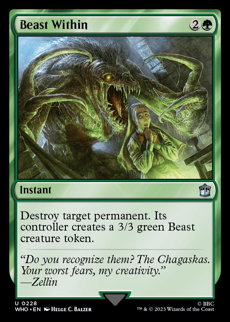 Beast Within Universes Beyond Doctor Who Standard Card Kingdom