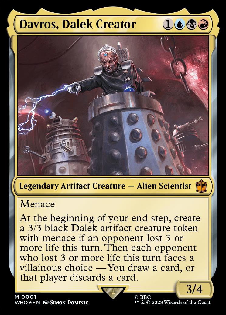 Davros, Dalek Creator, Universes Beyond: Doctor Who Foil, Standard