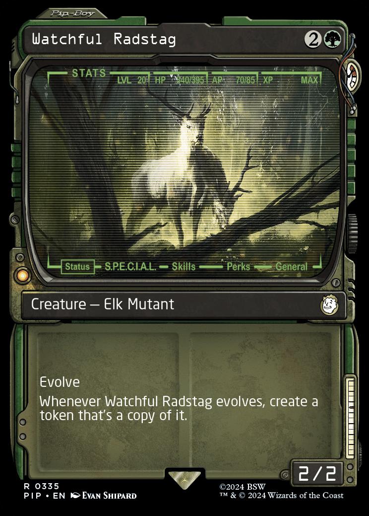 Watchful Radstag | Universes Beyond: Fallout Variants Foil | Commander |  Card Kingdom