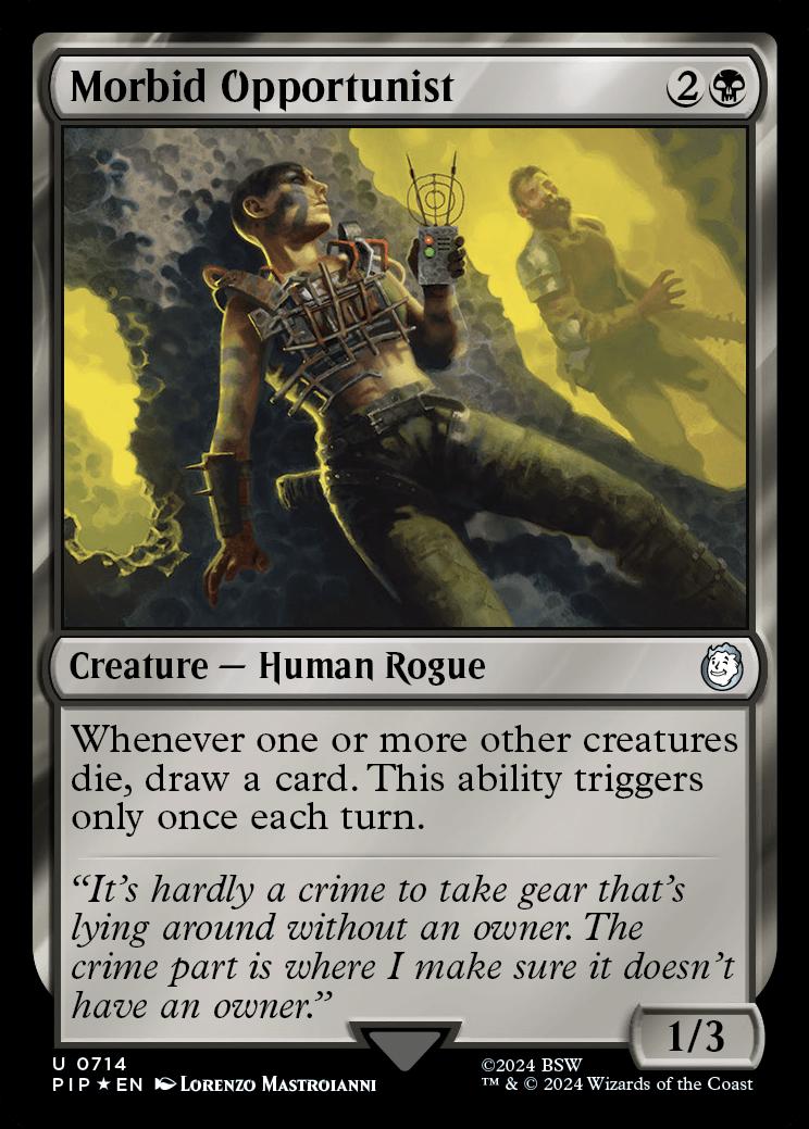 Morbid Opportunist | Universes Beyond: Fallout Foil | Commander | Card  Kingdom