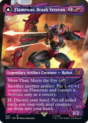 Flamewar, Brash Veteran | Universes Beyond: Transformers Foil