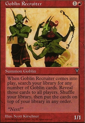 Goblin Recruiter | Visions | Card Kingdom