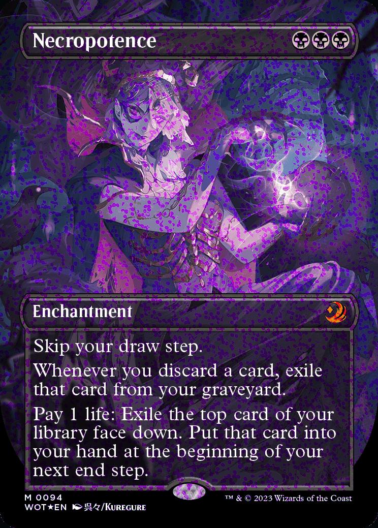 Necropotence | Wilds of Eldraine Enchanting Tales Foil | Card Kingdom