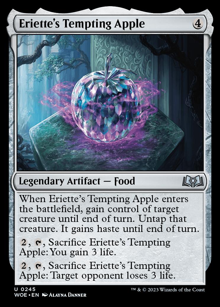 Eriette's Tempting Apple | Wilds of Eldraine Foil | Standard