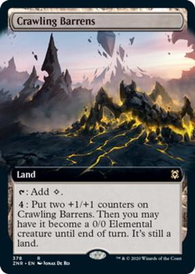 Crawling Barrens | Zendikar Rising Variants | Pioneer | Card Kingdom