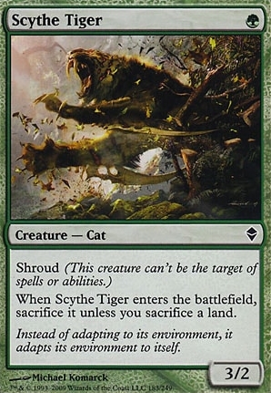 Scythe Tiger, Zendikar, Modern